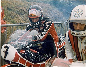 Barry Sheene and Dave Potter Scarborough 1980.jpg